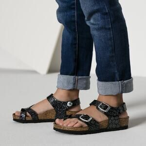 Birkenstock Taormina Kids Magic Snack Metallic Leather Sandals Size 35 US 4 NWT